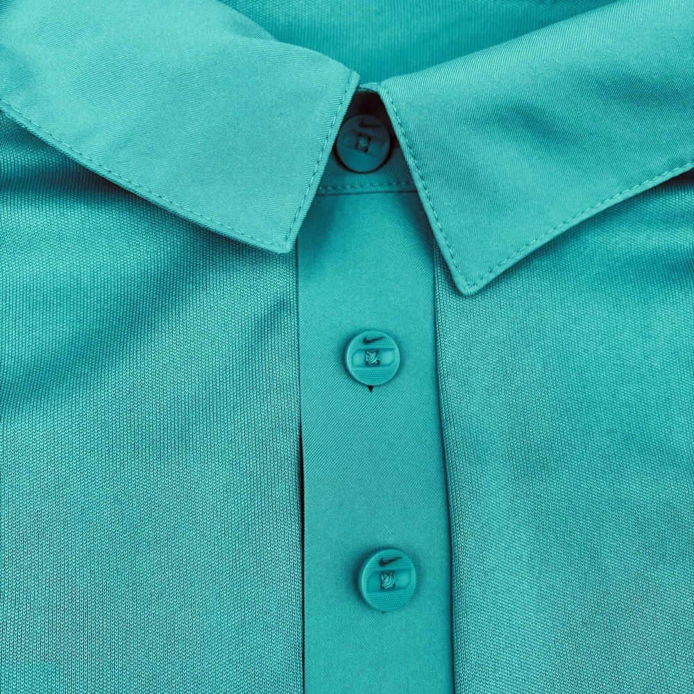 Nike Miami Dolphins NFL Team Issued Polo 3XL Mike Sherman Dri-Fit Aqua - Picture 8 of 16